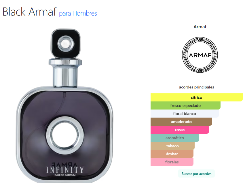 Armaf Infinity Eau de Parfum 105 ml | Perfume Árabe Original para Hombre
