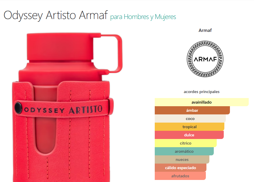 Armaf Odyssey Artisto Red EDP 100ml Perfume Hombre