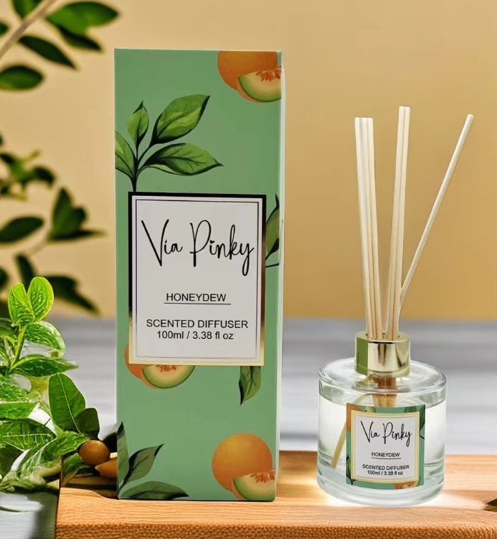 Difusor Aromatizante De 100 Ml Ambientador Con Varillas Via Pinky