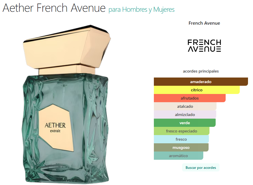 French Avenue Aether Extrait de Parfum 100 ml | Perfume Árabe Original Unisex