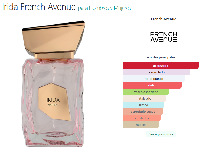 French Avenue Irida Extrait de Parfum 100 ml | Perfume Árabe Original para Mujer
