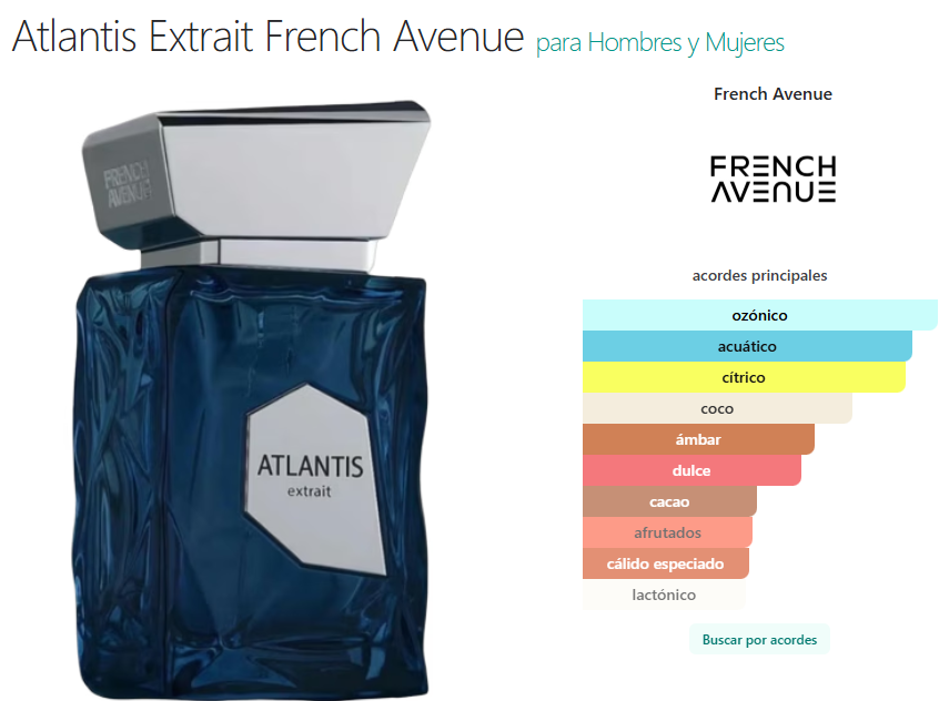 French Avenue Atlantis Extrait De Parfum 100ml Spray