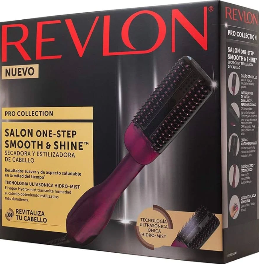 Revlon One Step Secadora Estilizadora 2 En 1 Antifrizz Profesional