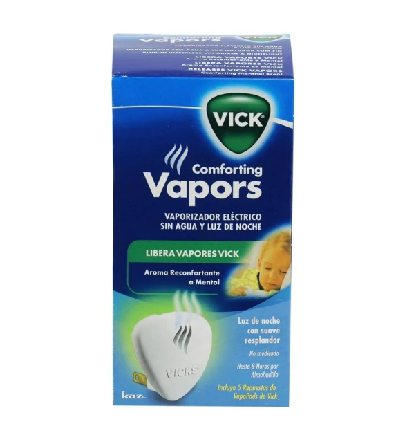 Vicks Vaporizador Eléctrico 2 Pack + 10 VapoPads Mentol